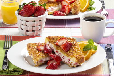 Strawberry-Stuffed French Toast