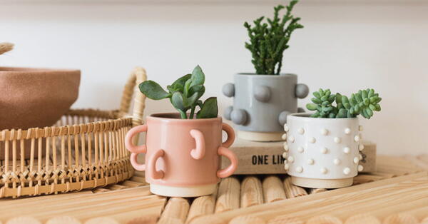 Textured Plant Pots Sure just Sugru it