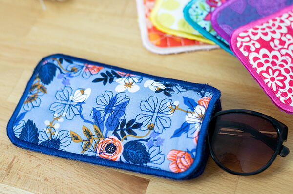 Sunglasses Case in the Hoop Embroidery Design