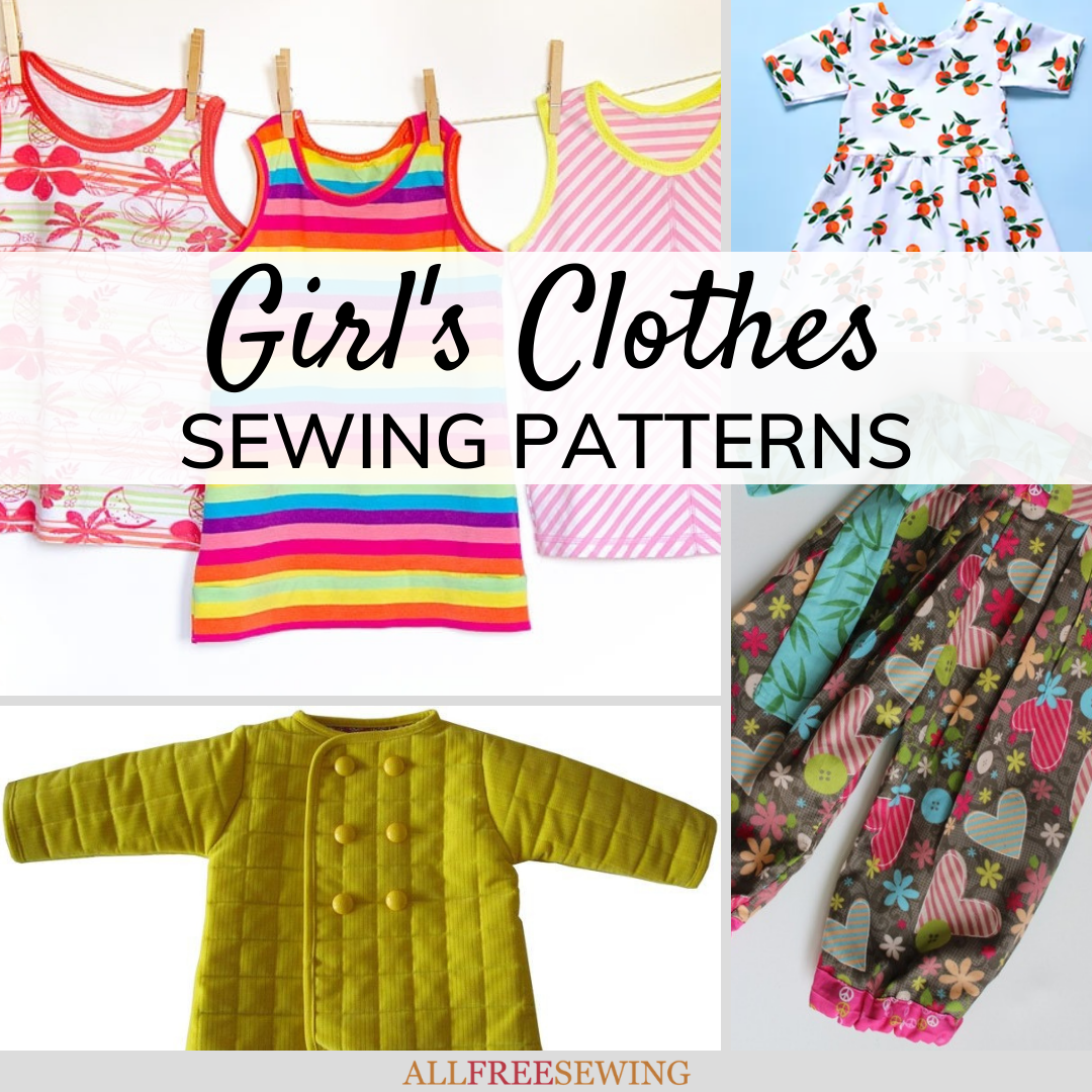 50+ Free Girl Clothes Patterns for Sewing | AllFreeSewing.com
