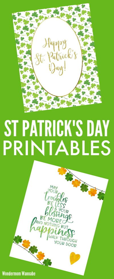 St Patrick S Day Printables AllFreePaperCrafts Com