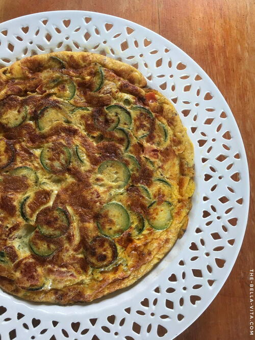 Frittata Recipe With Zucchini & Fresh Tomatoes