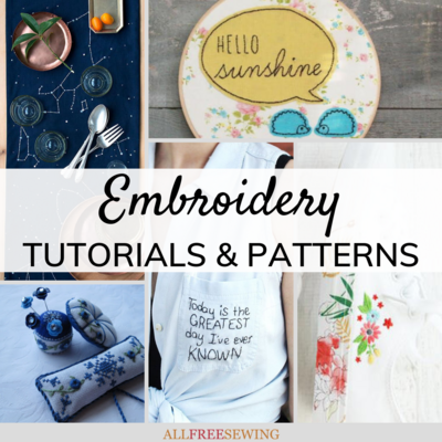 35 Free Embroidery Patterns and Tutorials