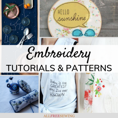 35+ Free Embroidery Patterns and Tutorials