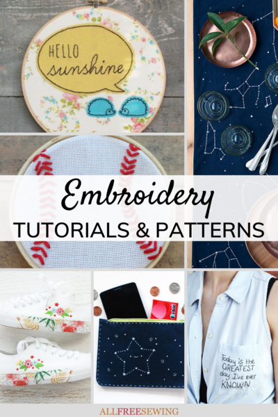 35+ Free Embroidery Patterns and Tutorials