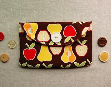 Apple Envelope Clutch