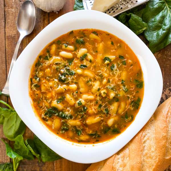 A Simple & Delicious Soup To Warm Your Soul | Spanish White Bean & Spinach Soup