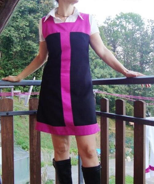 Refashioned 1960s Mod Dress