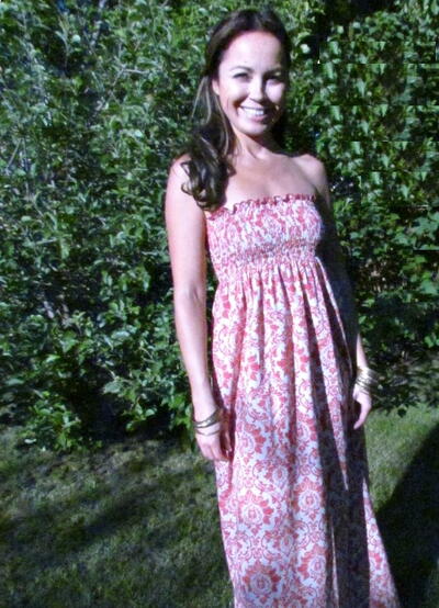 Shirred Summer Maxi Dress