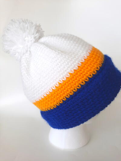 Sporty Crochet Winter Hat