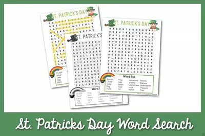 Fun And Easy St. Patricks Day Word Search