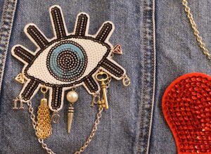 DIY Embellished Sequin Patch Pin