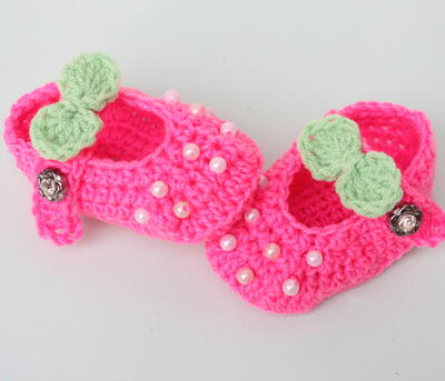 Fast Baby Crochet Shoes Booties Simple Easy Biggener Pattern