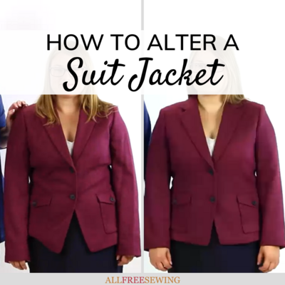 How to Alter a Suit Jacket (Sewing Video Lessons)