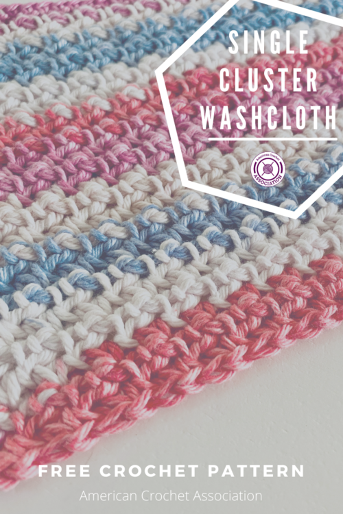 Single Cluster Washcloth: Quick & Easy Textured Stitch Pattern
