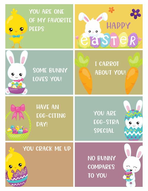 Free Printable Easter Lunchbox Notes