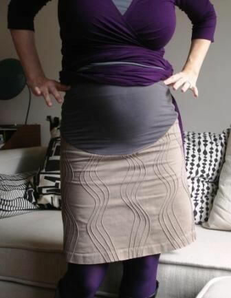 Modest Maternity Mini Skirt