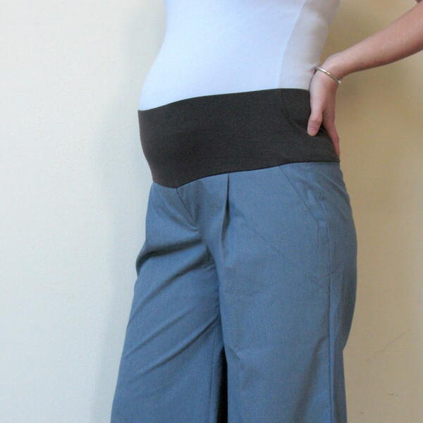 Converted Maternity Pants Tutorial | AllFreeSewing.com