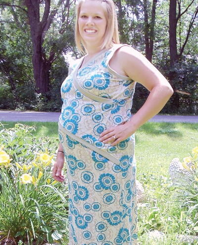Nursing Maternity Maxi Dress