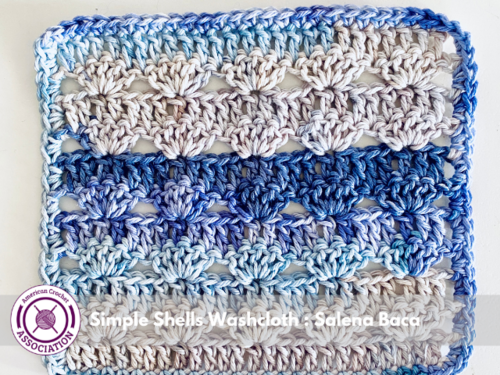 Simple Shells Washcloth: Quick & Easy Textured Stitch Pattern