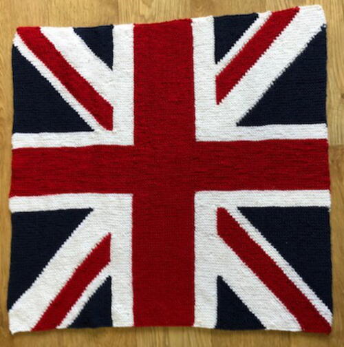 Union Jack Flag Lap Blanket