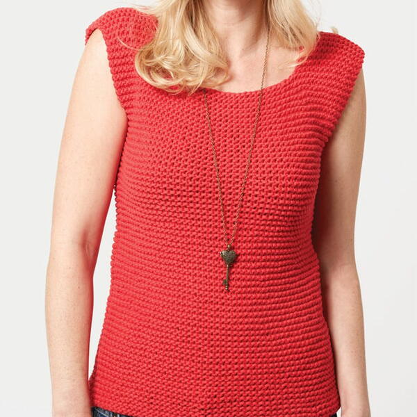 Modern Knitted Tank Top // Learn How to Knit a Top - Free Knitting Pattern  