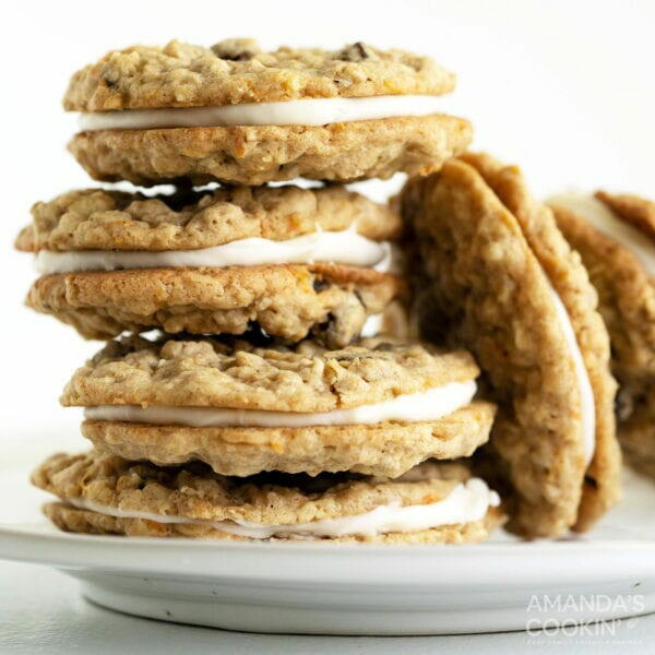 Carrot Cake Sandwich Cookies