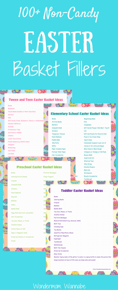 101+ Easter Basket Filler Ideas (free Printable Lists!)