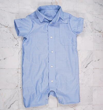 Turn a Men's Shirt into a Baby Romper
