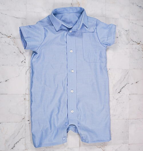 Turn a Mens Shirt into a Baby Romper