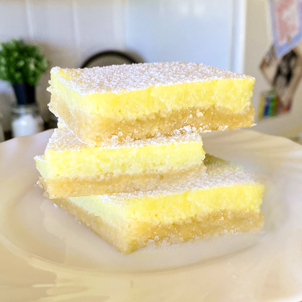 4 Ingredient Lemon Bars | Easy To Make + Naturally Gluten Free