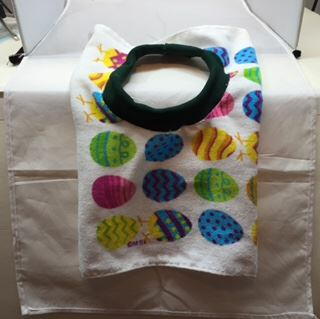 How to Make Baby Bibs From Hand Towels: Step 7 (finished)