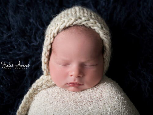 Newborn Bonnet Chunky Easy Baby Photography Shoot 