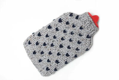 Fair Isle Hot Water Bottle Cover Sweater