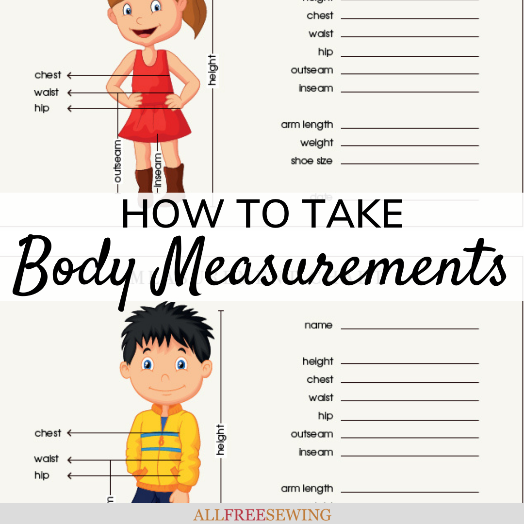 How To Take Body Measurements AllFreeSewing Com