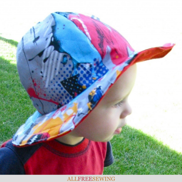 Free baby sun hot sale hat sewing pattern