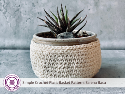 Easy Crochet Basket: Use Any Yarn To Make Any Size!