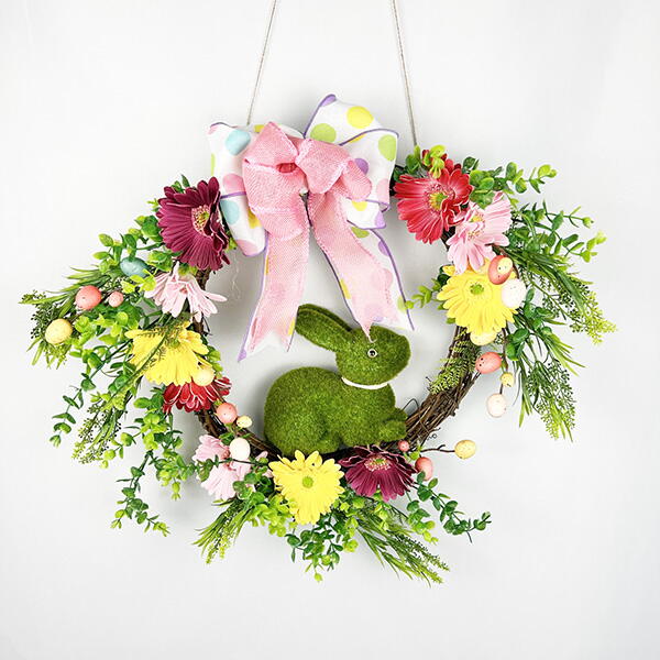 Floral Bunny Wreath