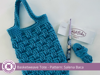 Basketweave Drink Tote: Easy Crochet Bag Pattern