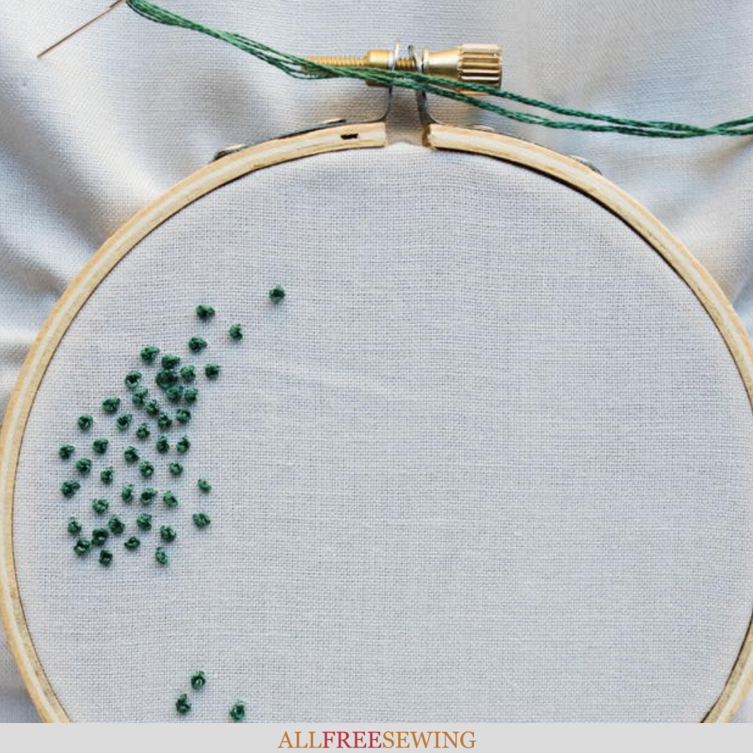 How to Sew a French Knot AllFreeSewing