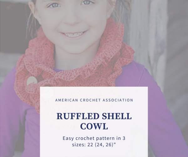 Ruffled Shell Crochet Cowl: Easy Pattern With 3 Sizes