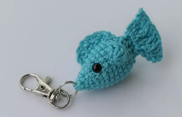 Amigurumi Fish Keychain