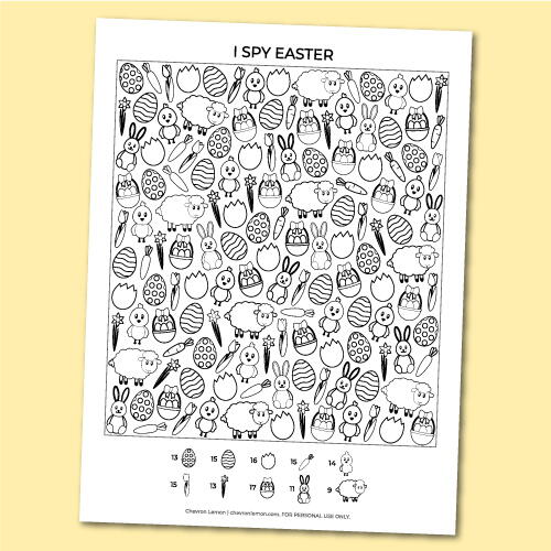 Printable I Spy Easter | DIYIdeaCenter.com