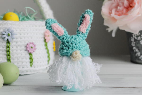 Gnome Bunny Egg Cozy