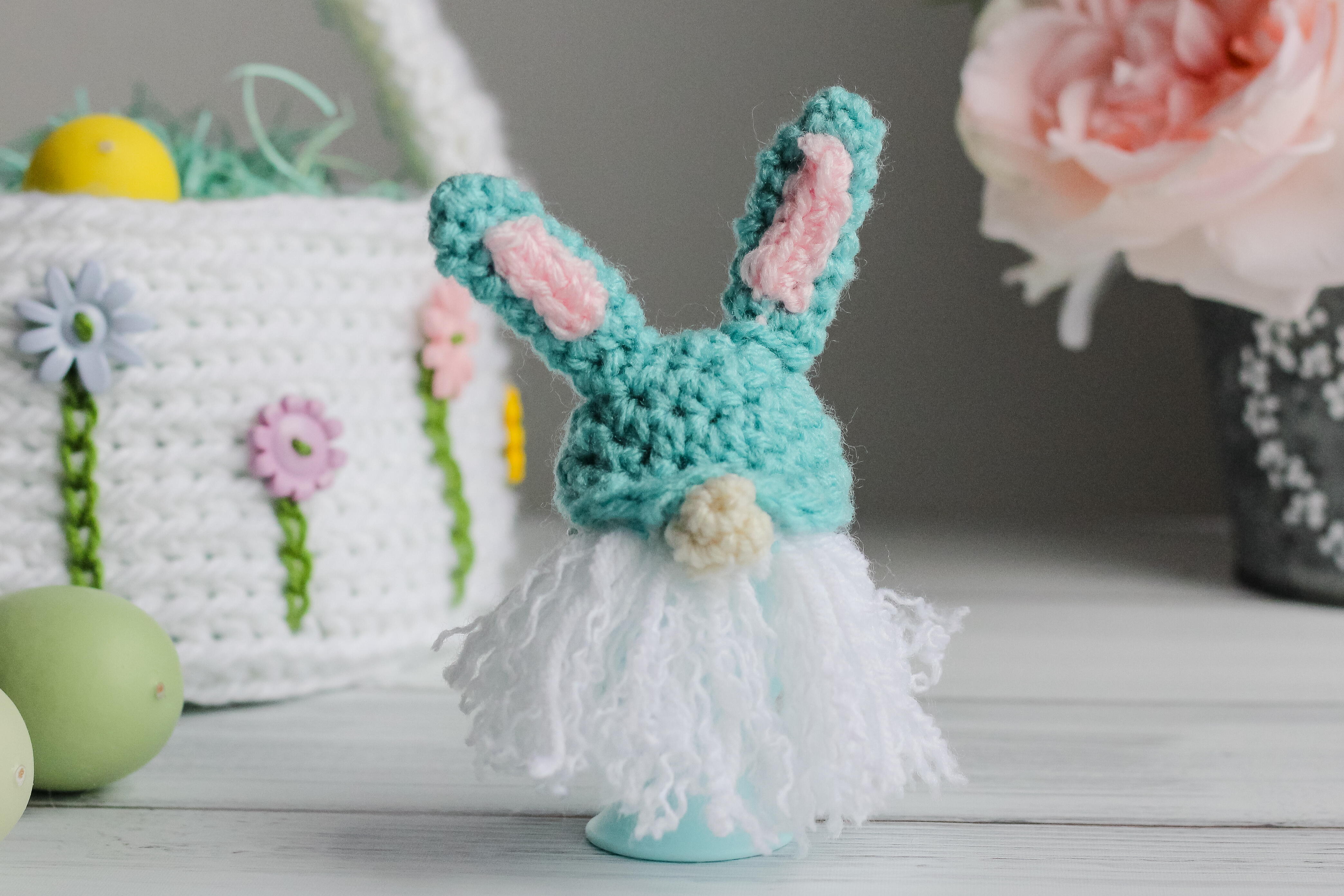 Gnome Bunny Egg Cozy | FaveCrafts.com