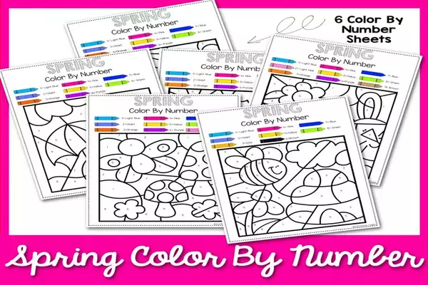 Spring Color By Number Free Download!