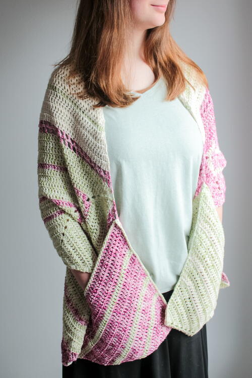 Bring Back Spring Pocket Scarf | AllFreeCrochet.com