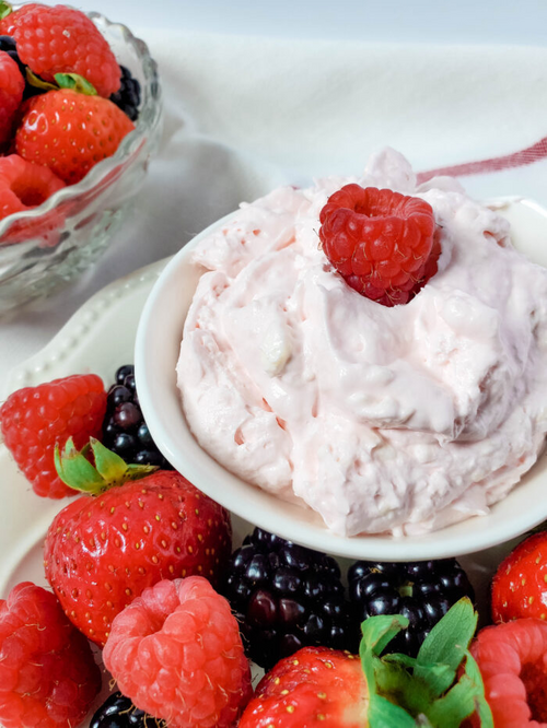 Cherry Marshmallow Fluff Fruit Dip