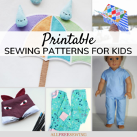 45+ Free Printable Sewing Patterns for Kids