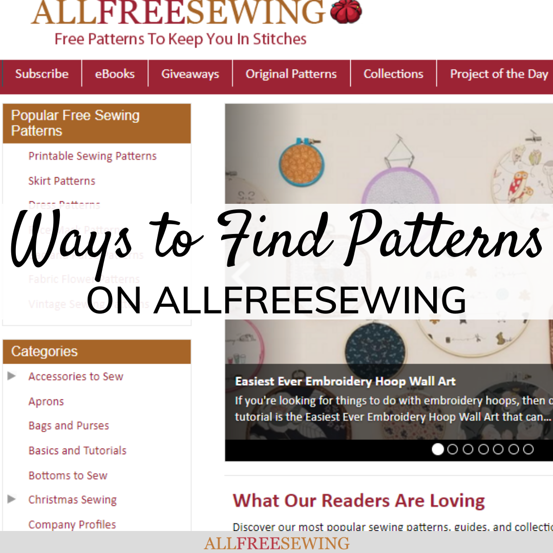 5 Ways To Find Free Sewing Patterns On AllFreeSewing Com AllFreeSewing Com